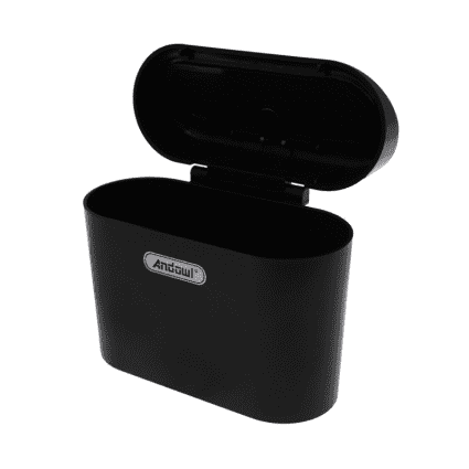 Mini car trash bin black with clip Q-L088 Andowl